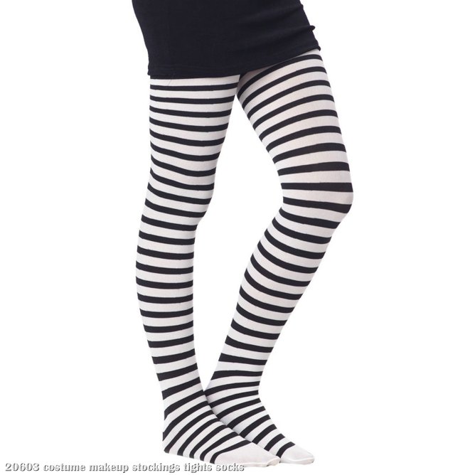 Emily The Strange Black And White Tights Child - Click Image to Close