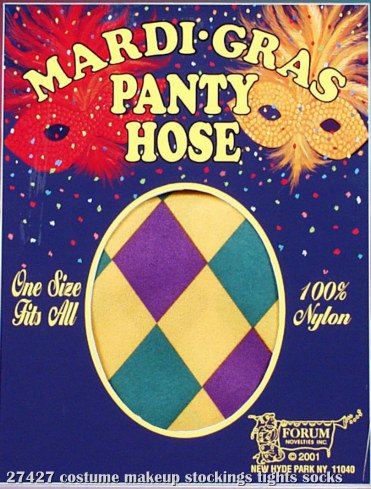 Mardi Gras Pantyhose - Click Image to Close