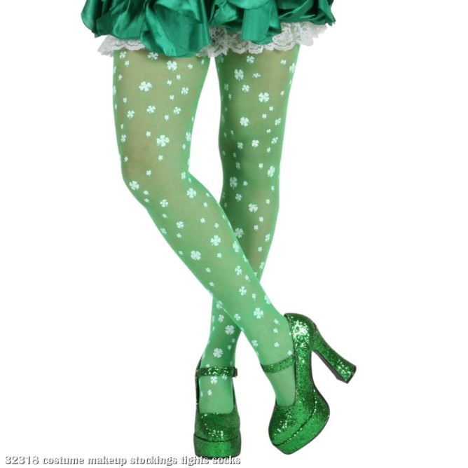 Shamrock Stockings (Green) - Click Image to Close