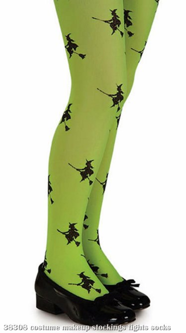 Witch (Green) Child Tights - Click Image to Close