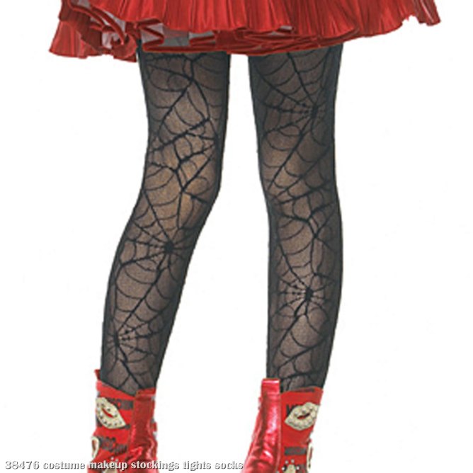 Spider Web Child Tights - Click Image to Close