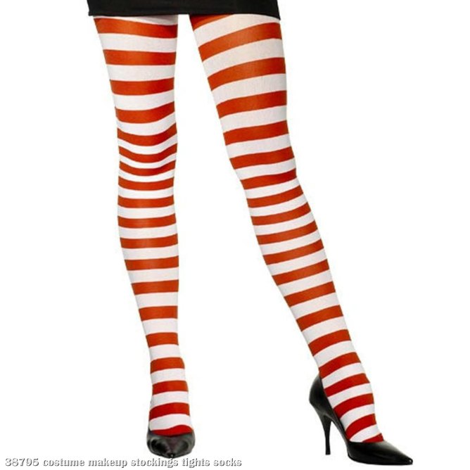Candy Cane Tights Adult - Click Image to Close