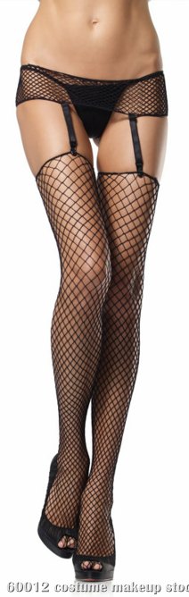 Fence Net Garter Belt & Stocking Set Adult - Click Image to Close