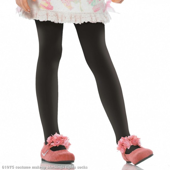 Black Opaque Tights Child