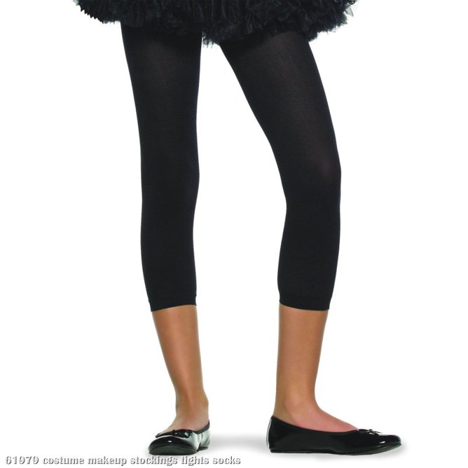 Black Footless Tights Child - Click Image to Close