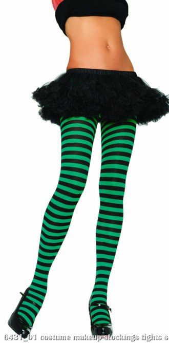 Striped Tights Adult - Click Image to Close