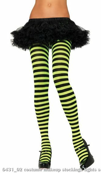 Striped Tights Adult - Click Image to Close