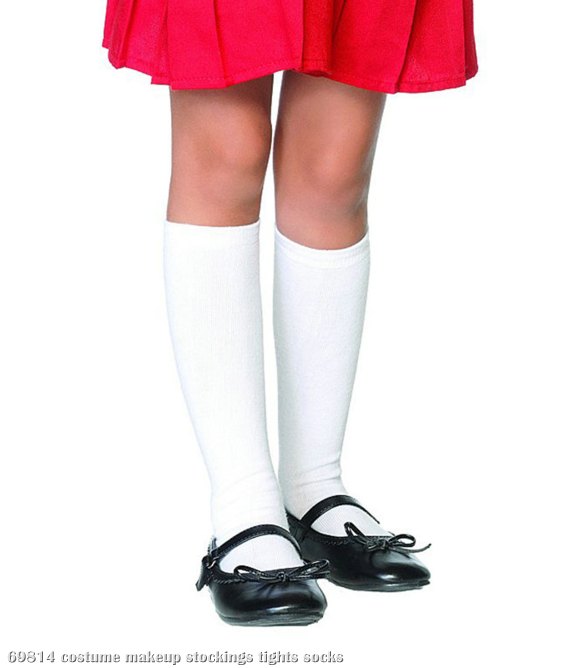 White Knee Socks Child - Click Image to Close