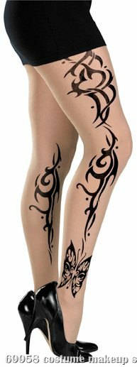 Tribal Full Adult Pantyhose - Click Image to Close