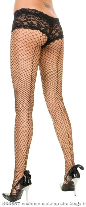 Backseam Fence Net Pantyhose (Adult) - Click Image to Close