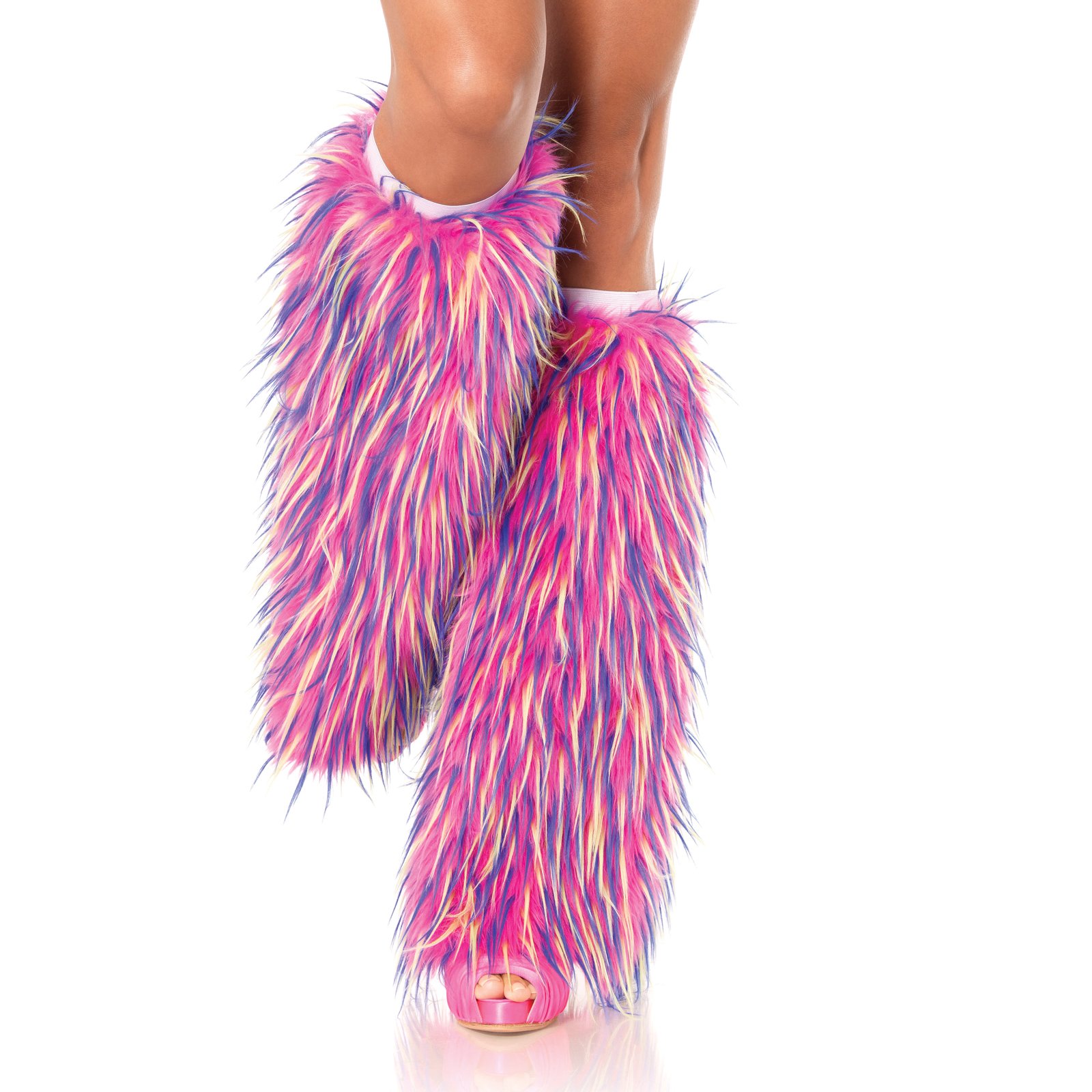 Neon Confetti Adult Leg Warmers - Click Image to Close