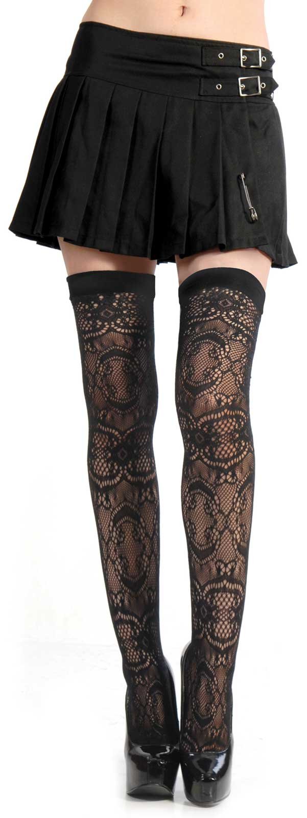 Lace Adult Thigh Highs - Click Image to Close