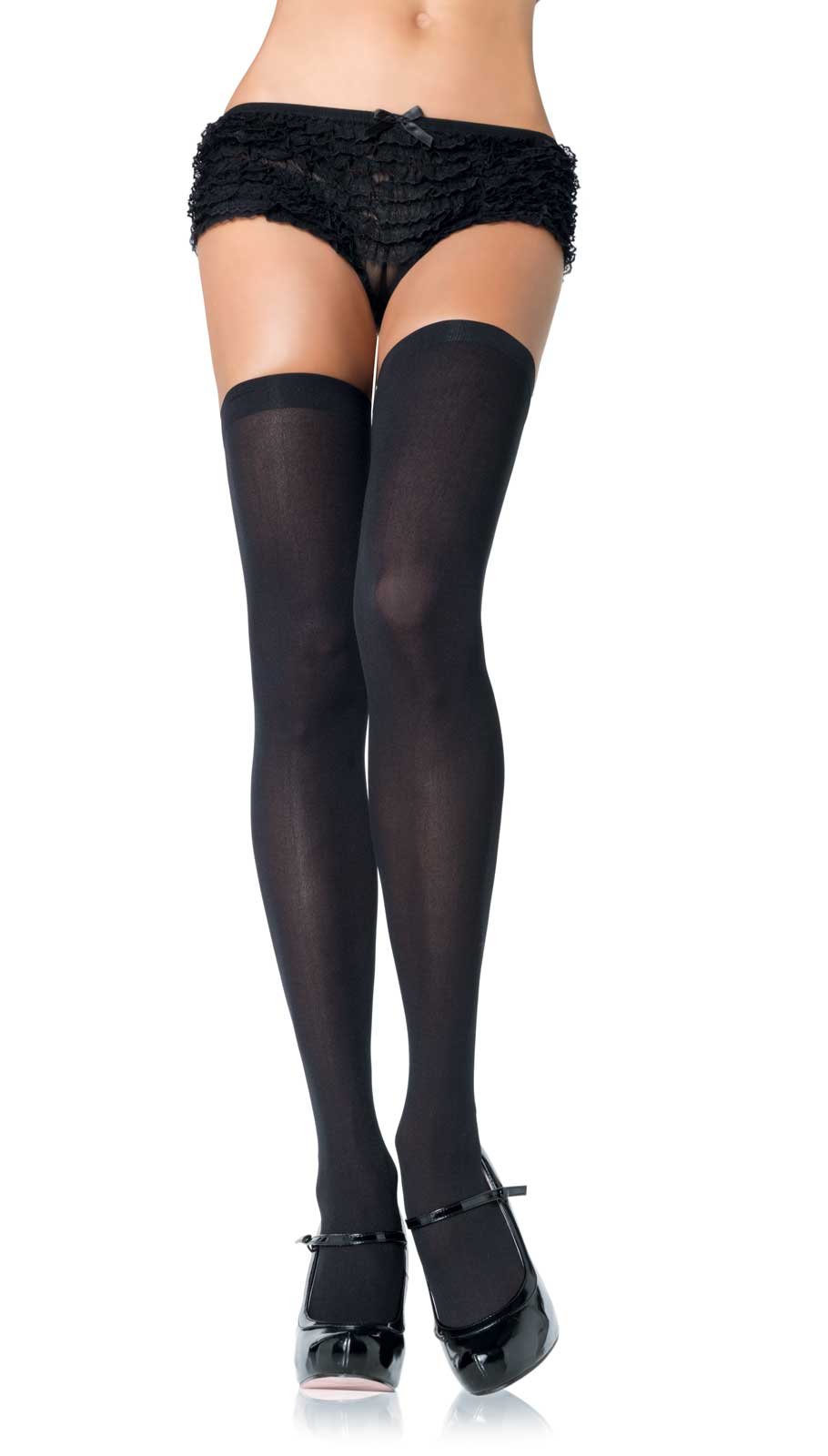 Opaque Thigh Highs Plus Adult