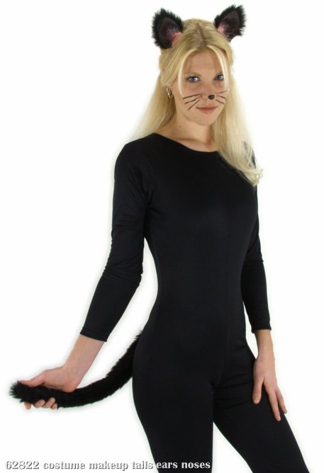 Black Cat Ears and Tail - Click Image to Close