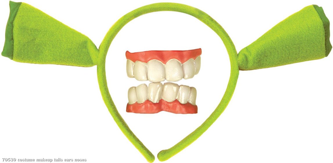 Shrek Forever After-Shrek Ears and Teeth Child - Click Image to Close