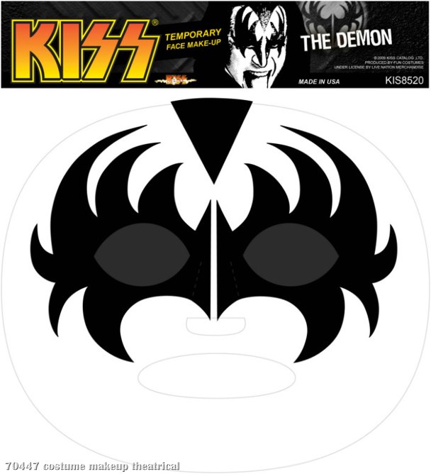 KISS - Demon Temporary Face Makeup - Click Image to Close