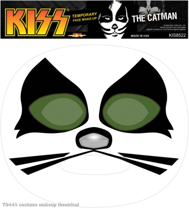 KISS - Catman Temporary Face Makeup