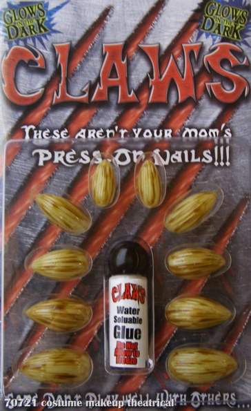 Claw Nails Adult - Click Image to Close