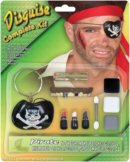 Pirate Makeup Kit (Adult) - Click Image to Close