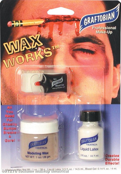 theatrical makeup kits. Wax Works - Latex and Wax Kit