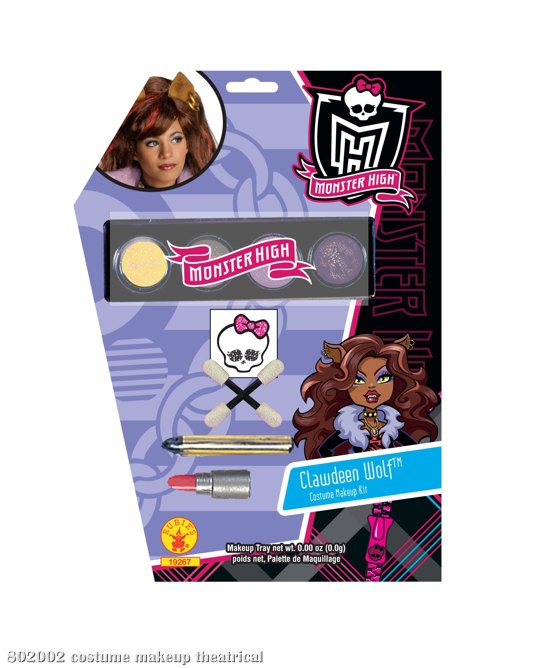 Monster High - Clawdeen Wolf Makeup Kit (Child) - Click Image to Close