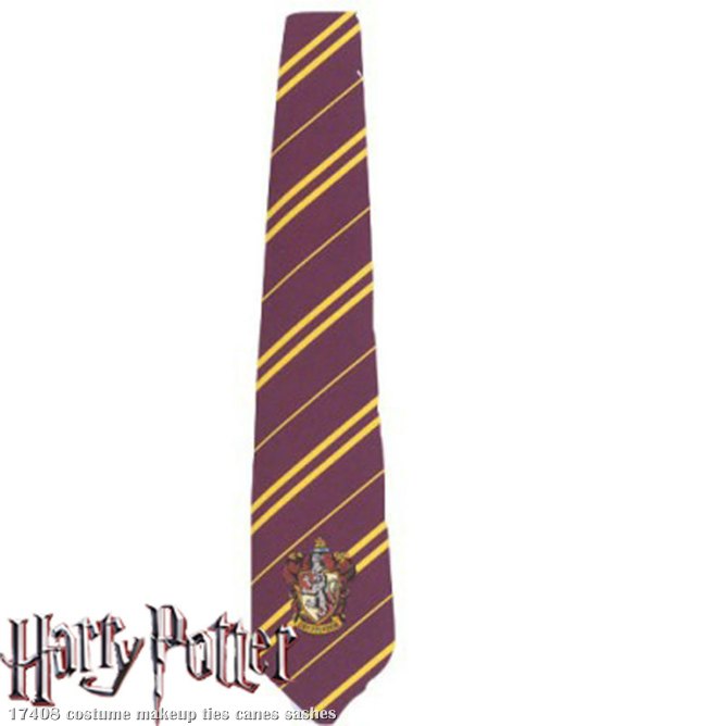 Harry Potter Gryffindor Deluxe Tie - Click Image to Close