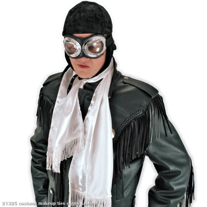 Aviator Scarf White - Click Image to Close