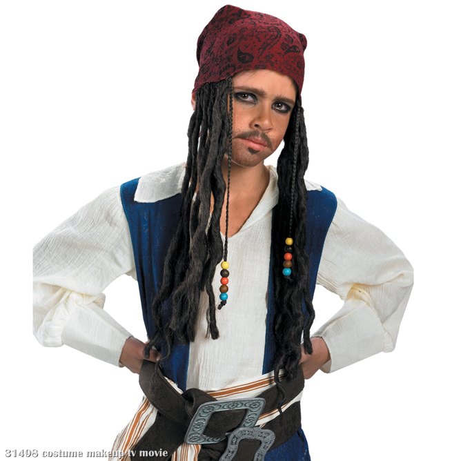 Pirates of the Caribbean - Captain Jack Sparrow Child Headband W - Click Image to Close