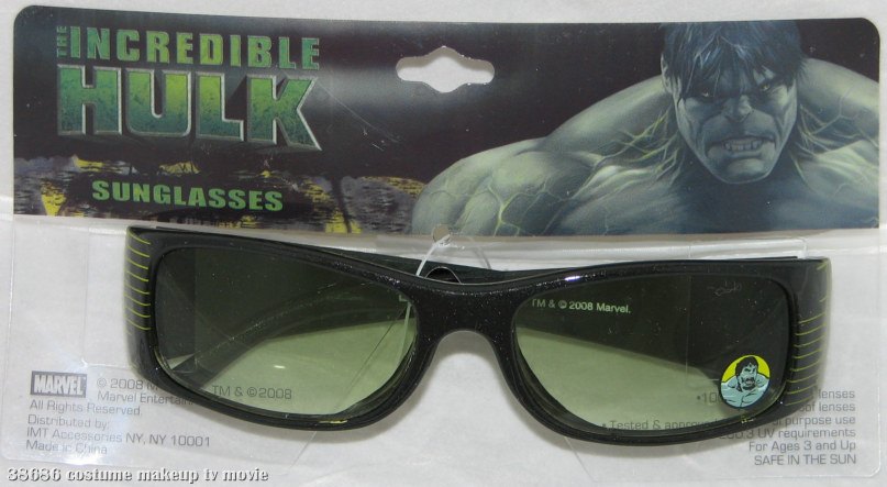 The Incredible Hulk Sunglasses - Click Image to Close