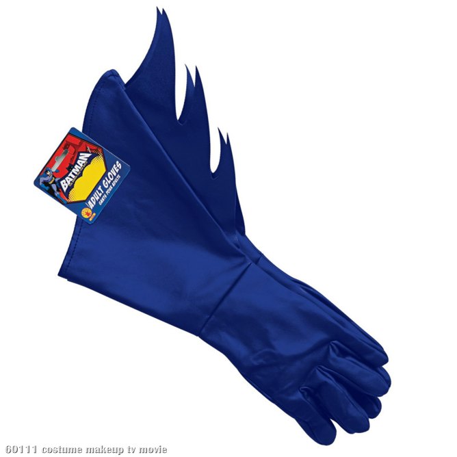 Batman Brave & Bold Batman Adult Gloves - Click Image to Close