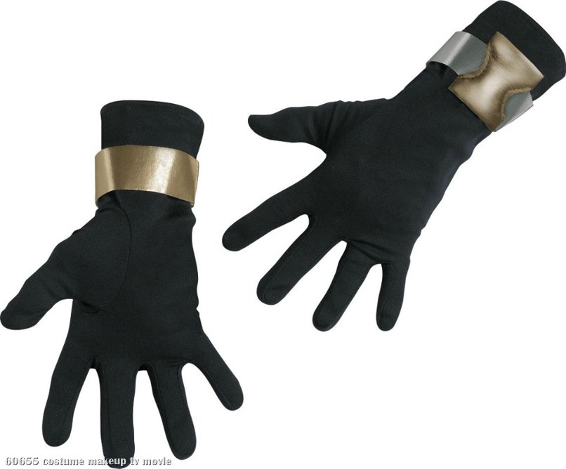 GI Joe - Snake Eyes Deluxe Child Gloves - Click Image to Close