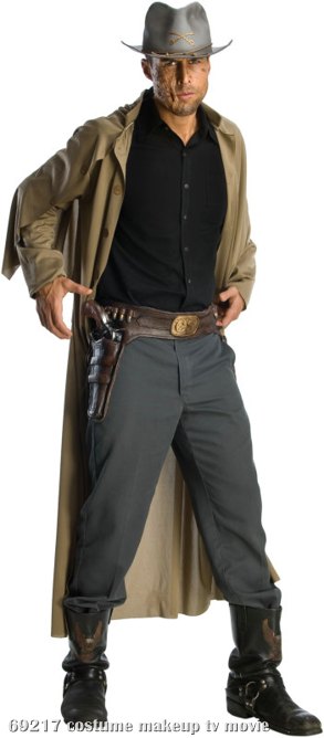 Jonah Hex Molded Vinyl Gun Belt With Attached Molded Weapons Adu