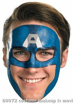 Captain America Face Tattoo - Click Image to Close