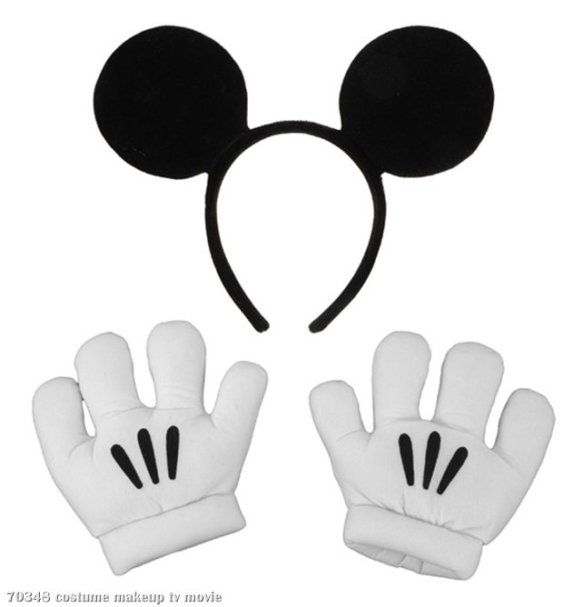 Disney Mickey Ears with Gloves Set - Child - Click Image to Close