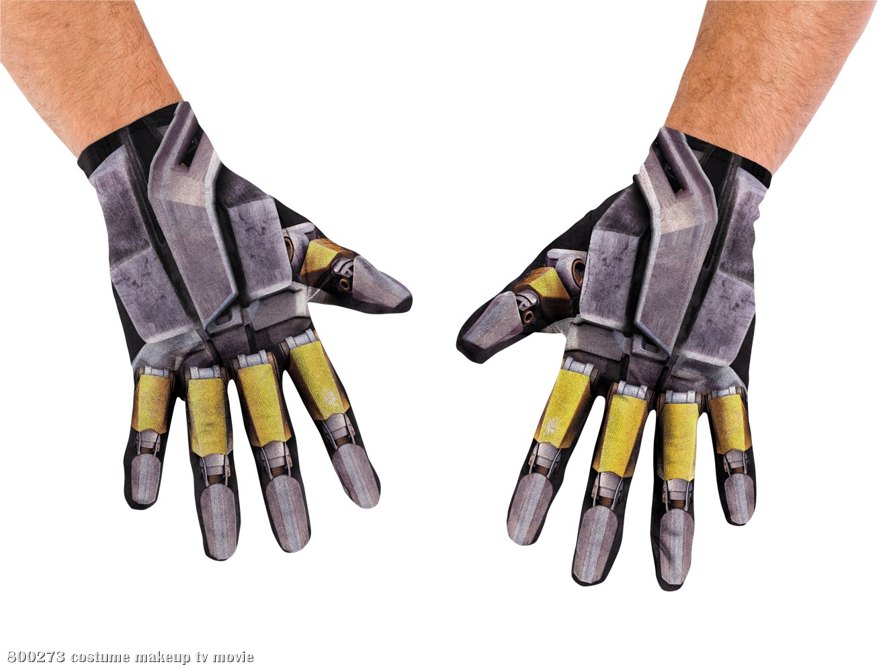 Transformers 3 Dark Of The Moon Movie - Bumblebee Adult Gloves - Click Image to Close