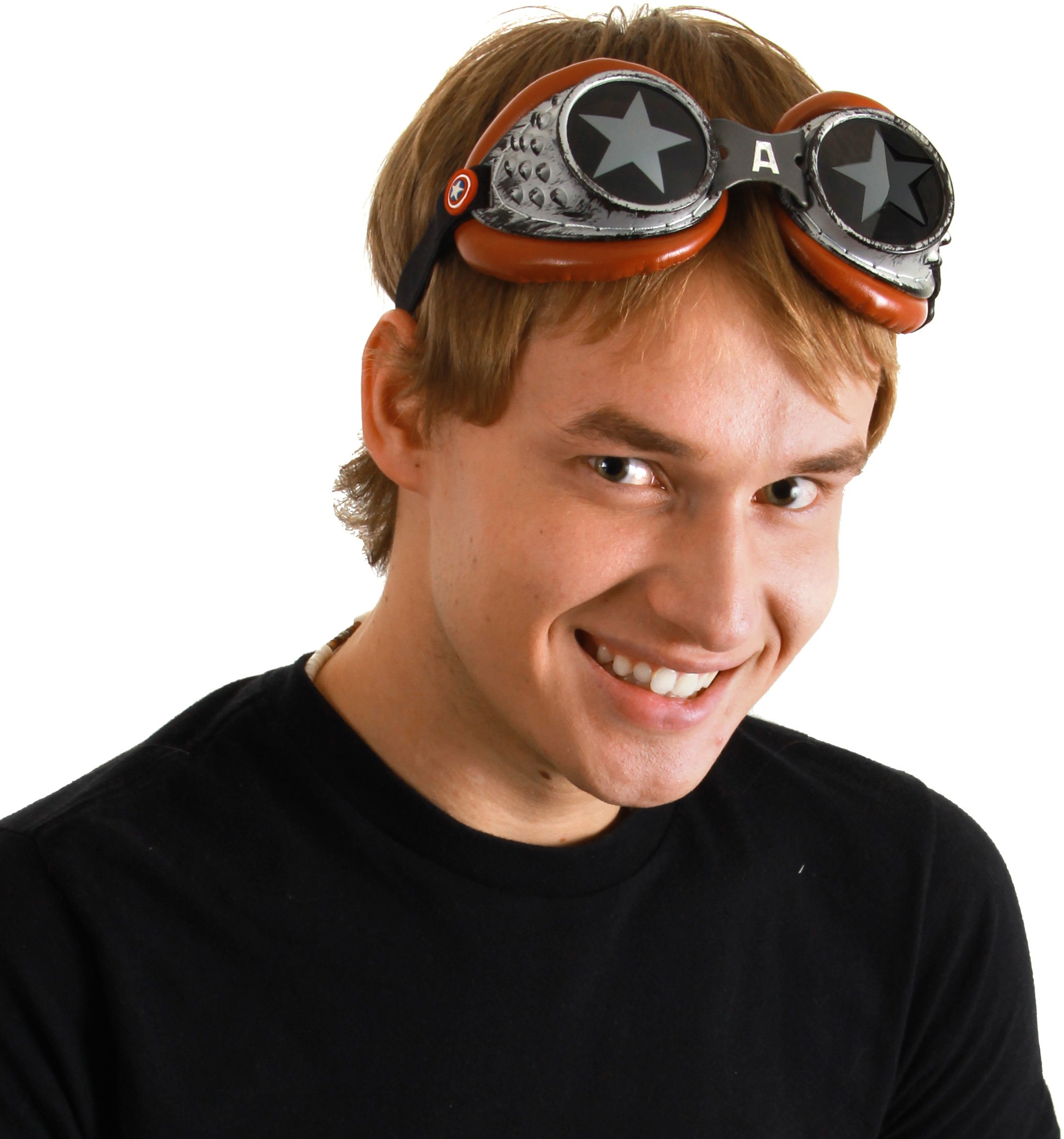 Captain America Radioactive Goggles (Adult) - Click Image to Close