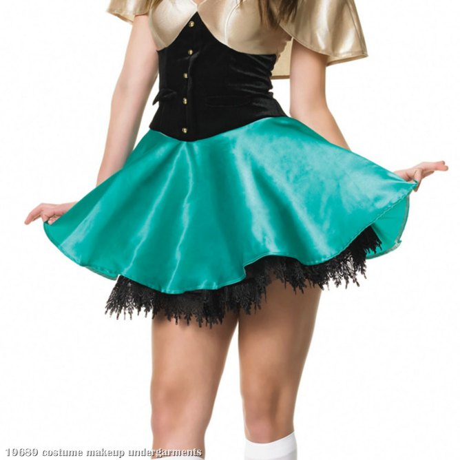 Tear Drop Lace Petticoat Black - Click Image to Close