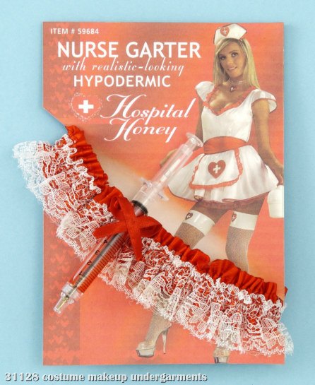 Hospital Honey Garter With Hypo Needle - Click Image to Close