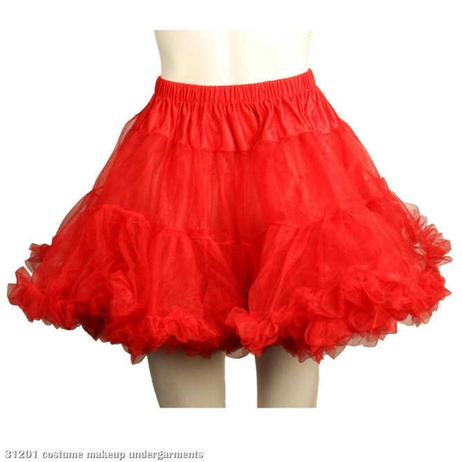 Layered Tulle (Red) Adult Petticoat
