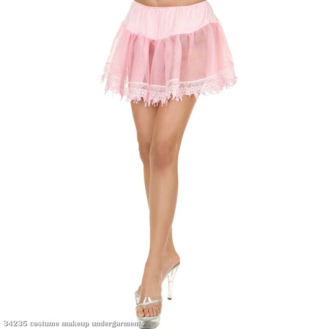 Pink Tear Drop Petticoat Adult