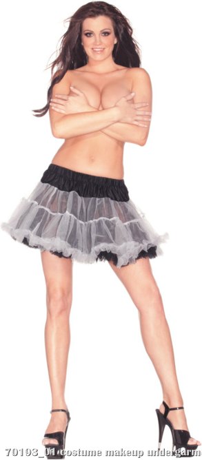 Reversible (Black & White) Adult Petticoat