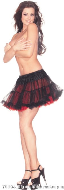 Reversible (Black & Red) Adult Petticoat - Click Image to Close