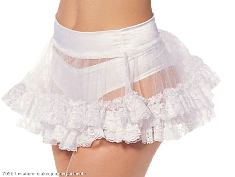 Mini Lace Petticoat (White) Adult