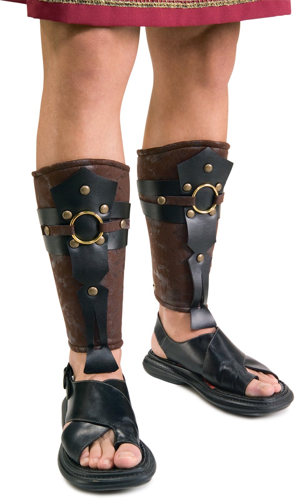 Roman Leg Guards Adult - Click Image to Close