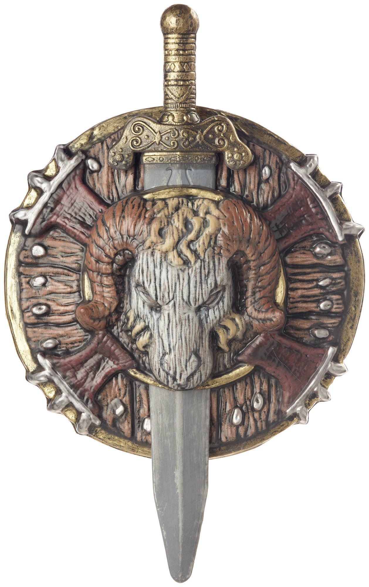Barbarian Combat Shield and Sword
