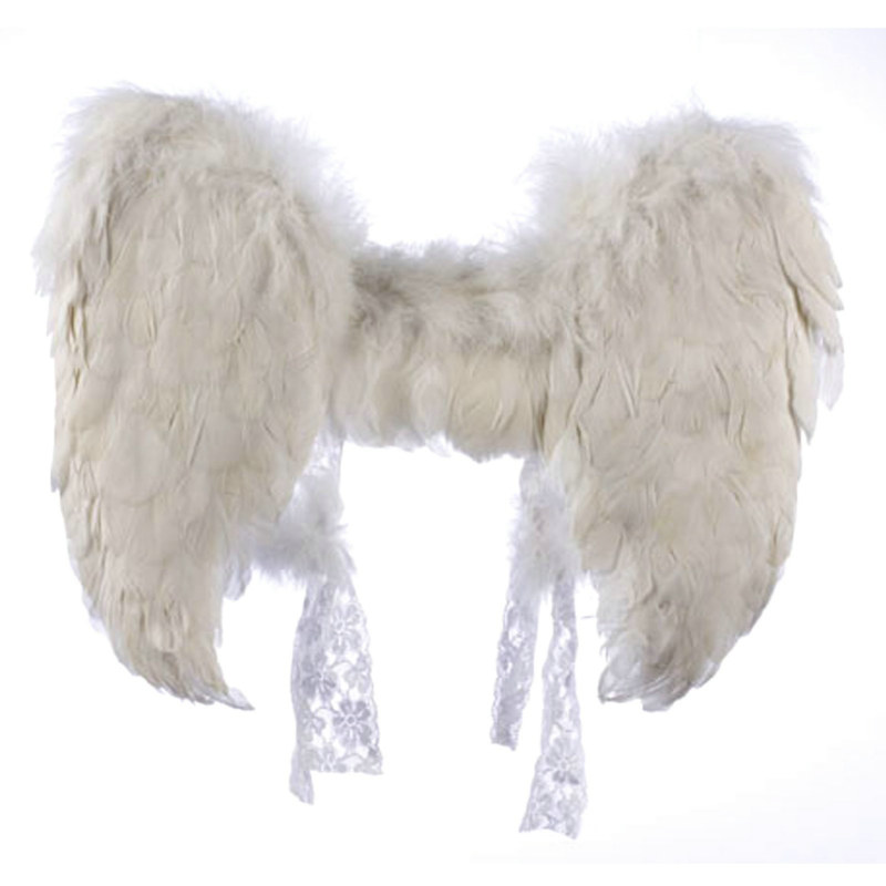 Adult (White) Feather Angel Wings