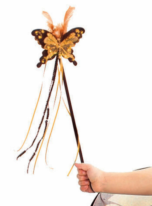 Orange Butterfly Wand - Click Image to Close