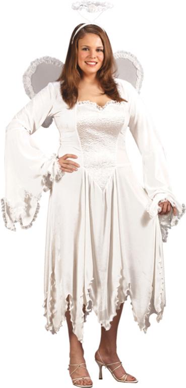 Angel Velvet Plus Size Adult Costume - Click Image to Close