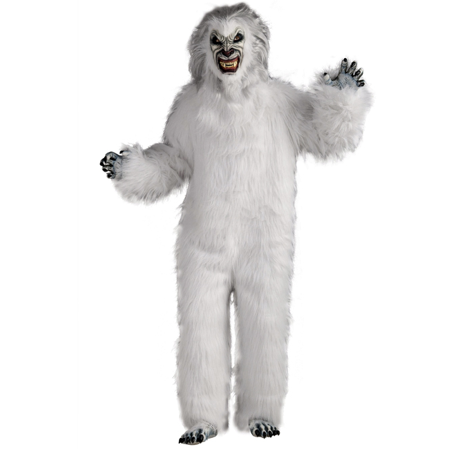 Super Deluxe White Yeti Adult Costume - Click Image to Close