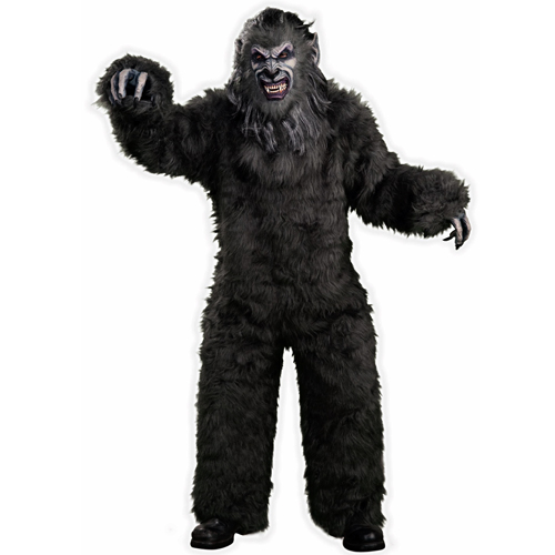 Grey Timber Wolf Scary Adult Costume